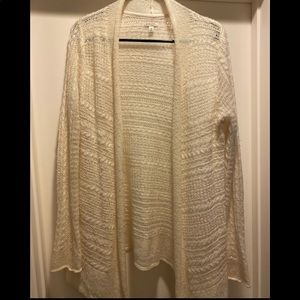 Sonoma Ivory Knit Cardigan